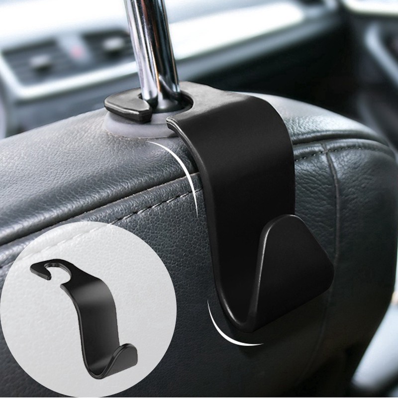 4PCS Clips Car Seat Hook Auto Headrest Hanger Bag Holder