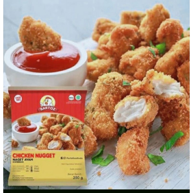 

NAGET AYAM (CHICKEN NUGGET) BARTOZ 500gr