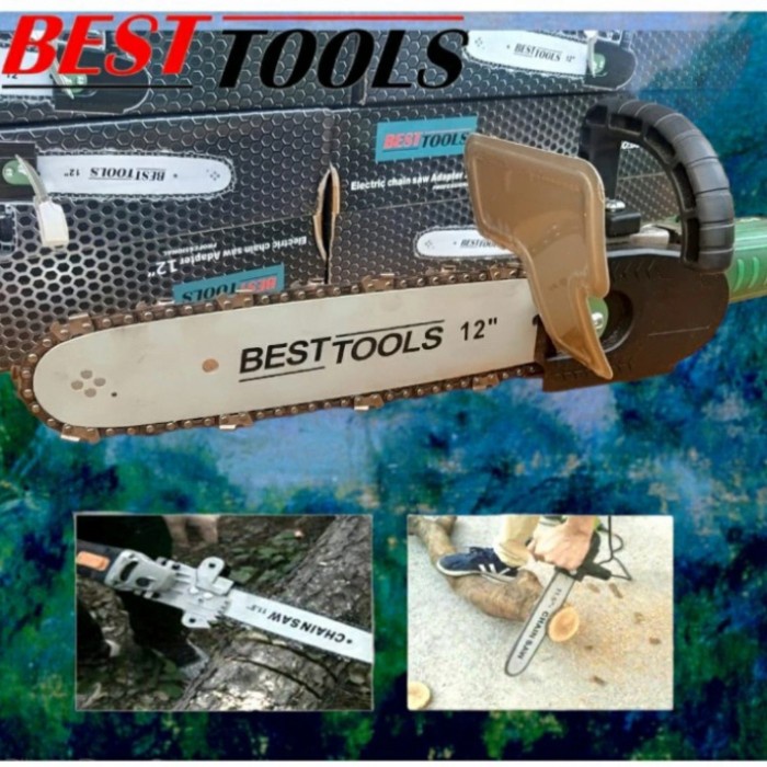 [BISA COD] Adaftor Chainsaw Gerinda Tangan Jadi Gergaji Mini Chainsaw / Perlengkapan Rumah Tangga Mu