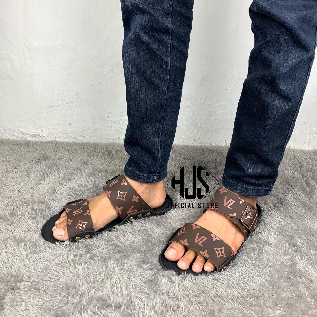 Sandal Pria Terbaru VINCENZ8 Sandal Strap Pria Kulit VINCENZ8 Original Pria Slide Import Sandal Kulit Pria