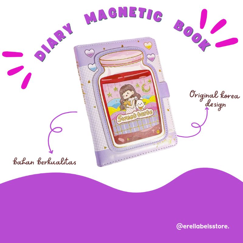 

Diary magnetic book