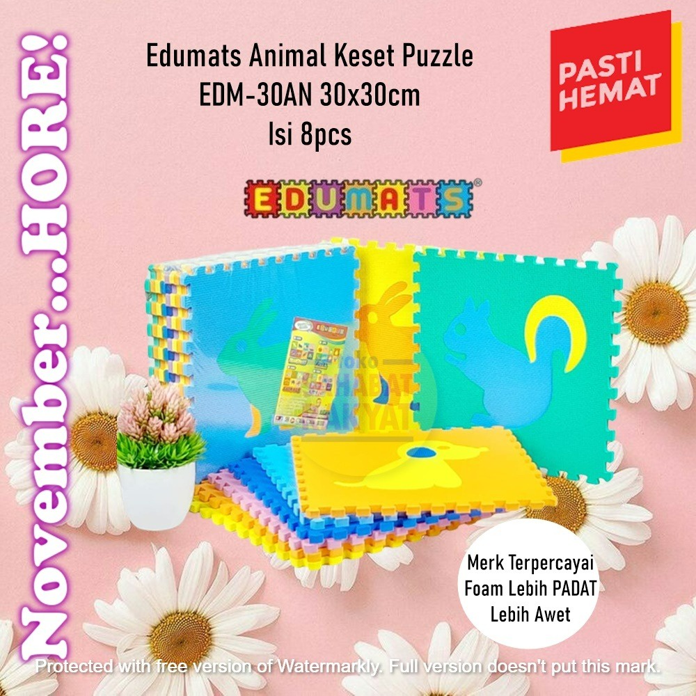 Edumats Animal Keset Puzzle EDM-30AN 30x30cm