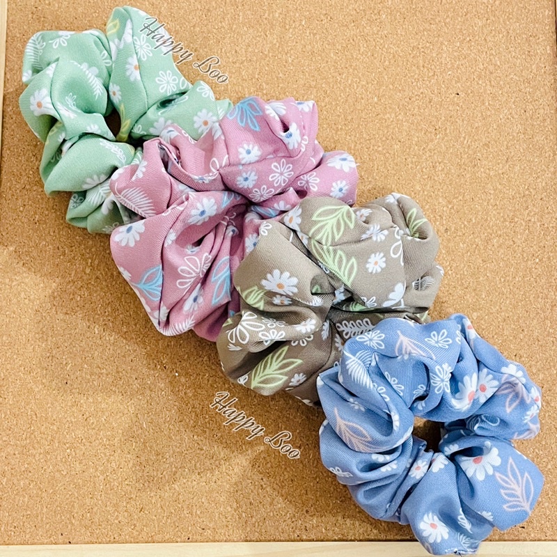 ikat rambut scrunchie scrunchies daisy premium high quality kuat ikat rambut kuncir rambut