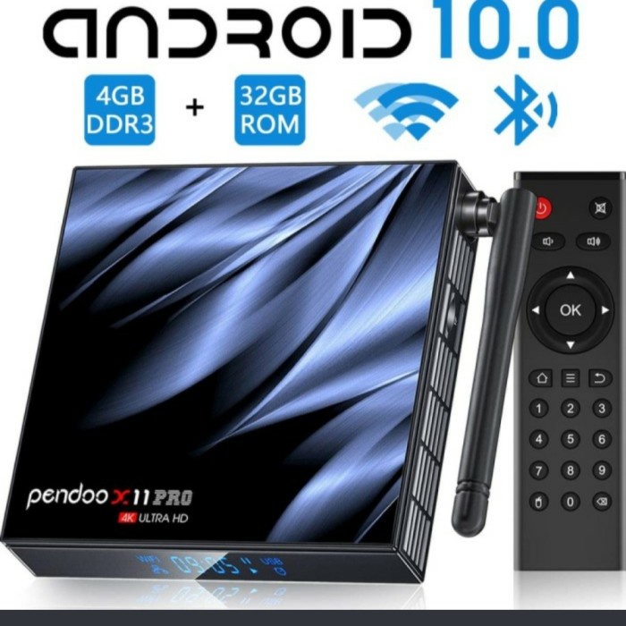 Produk Terbaru Android Tv Box Pendoo X11 Pro 4Gb/32Gb Os 10 Allwinner H616