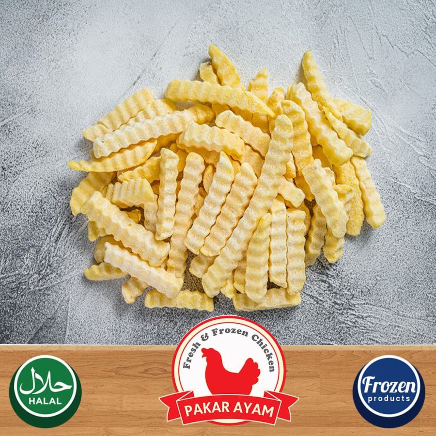 

KENTANG CRINKLE CUT / FRENCH FRIES / KENTANG GORENG