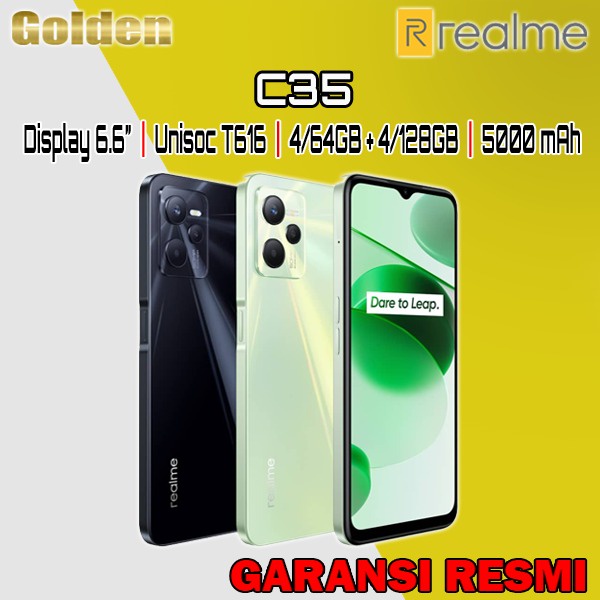 REALME C35 4/64 4/128 Ram 4GB Internal 64GB 128GB Garansi Resmi