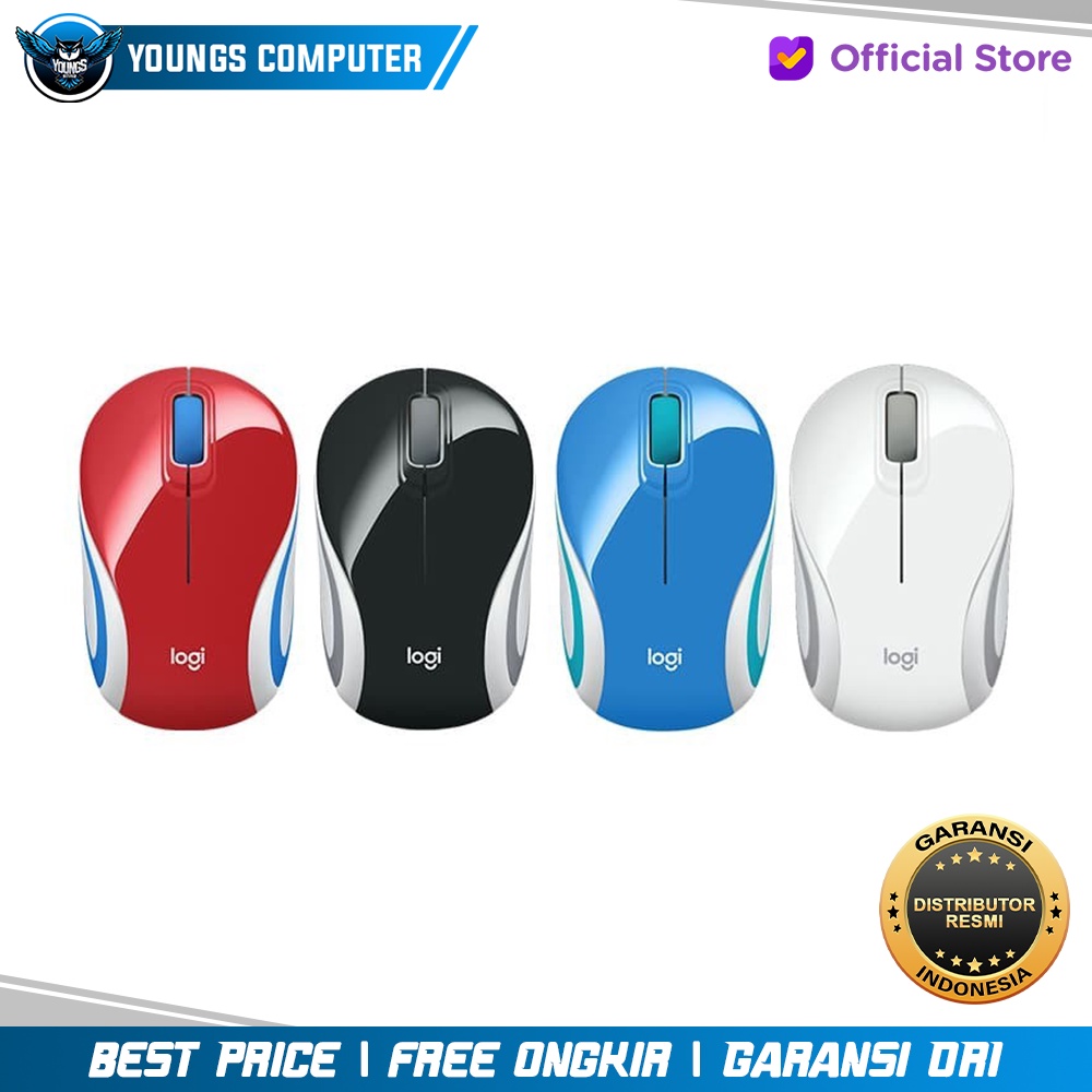 Mouse Wireless Logitech M187 Original Garansi Resmi