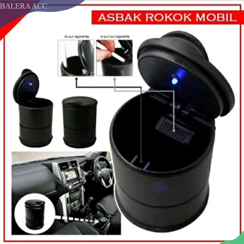 Asbak rokok mobil tempat uang receh di mobil AVANZA RUSH JAZZ FORTUNER universal LED