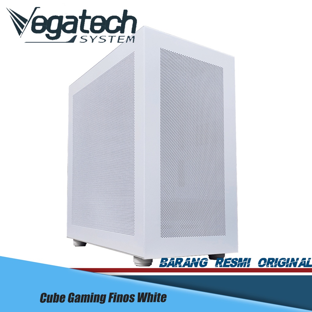 Jual Casing CUBE GAMING FINOS WHITE - mATX - FRONT & SIDE MESH PANEL ...