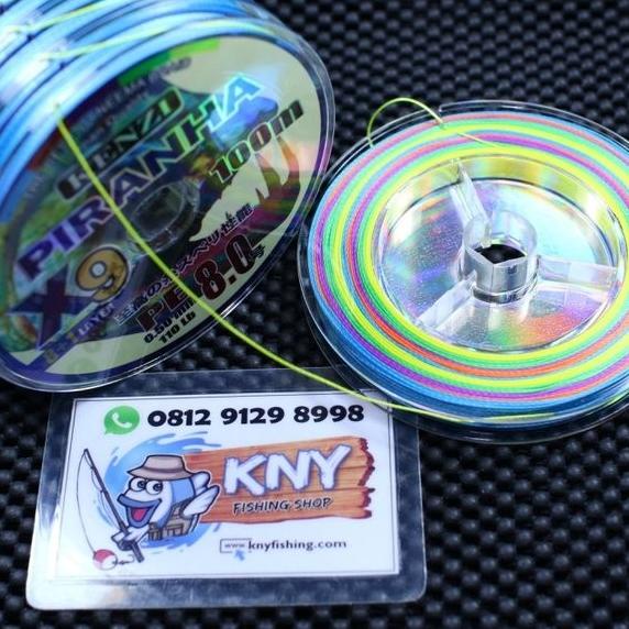 Senar Benang Pancing Pe Kenzi Piranha X9 Pe 8.0 Kenur Mancing Laut Wrf