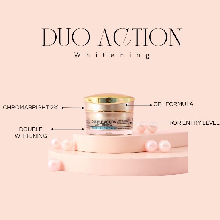 DUO ACTION WHITENING NIGHT CREAM with Extra ++ Chromabright