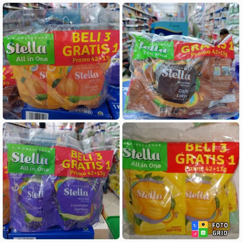 (BELI 3 GRATIS 1) STELLA ALL IN ONE GANTUNG KEMASAN EKONOMIS BELI 3 GRATIS 1