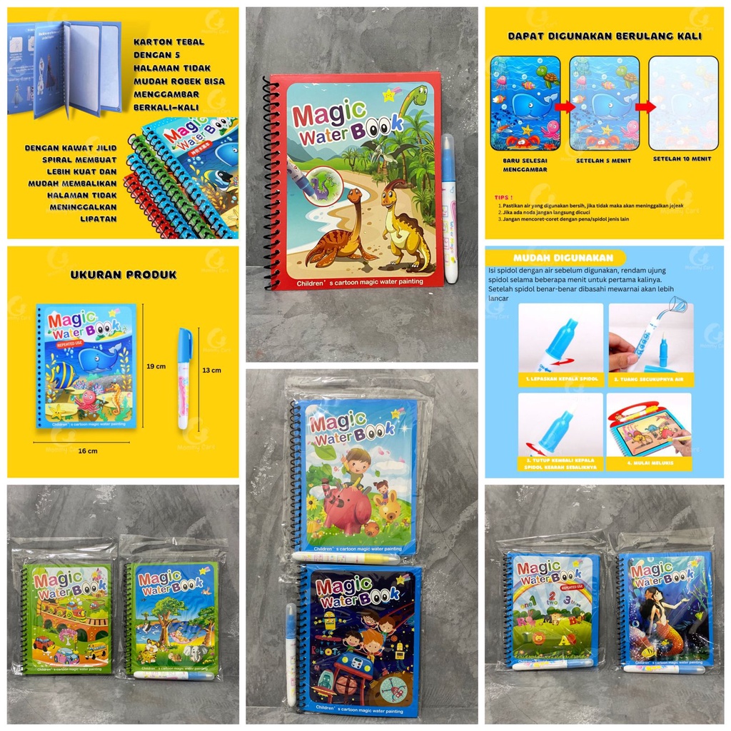 

Magic Water Drawing Book