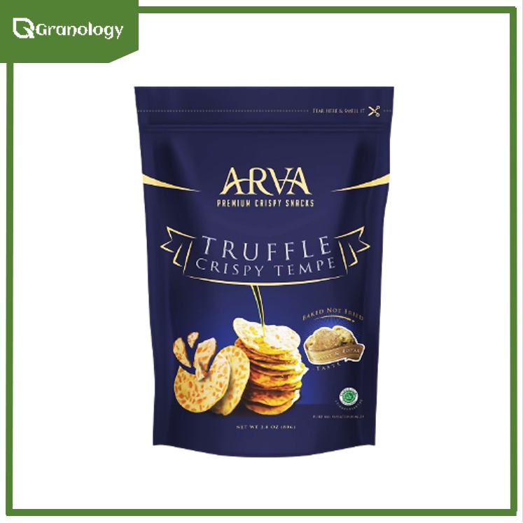 ARVA Crispy Tempe / Snack Tempe 80 gram - Truffle