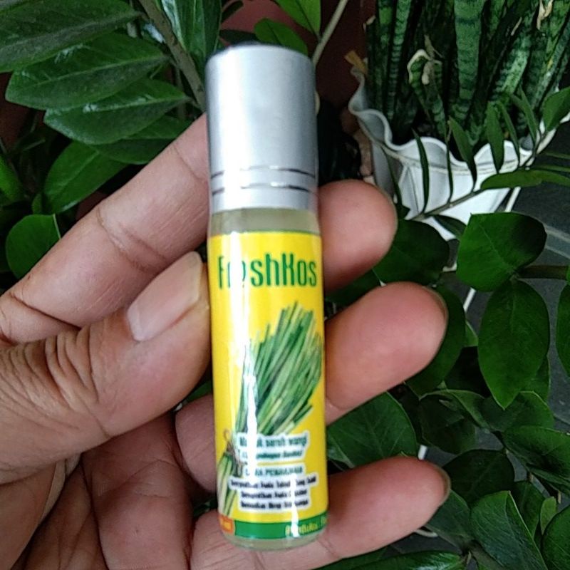 FRESHKOS Minyak Sereh Wangi Cympobogon Nardus Roll On 10 ml obat asam urat , rematik dll