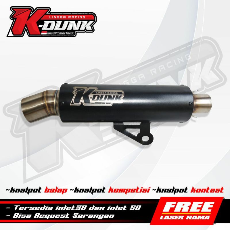 Slincer Knalpot Samlong K-DUNK Powder Coating laser nama