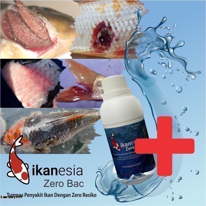 Ikanesia Zero Bac Obat Ikan Koi untuk Bakteri dan Jamur 250 ml / obat ikan koi / obat ikan / obat ik