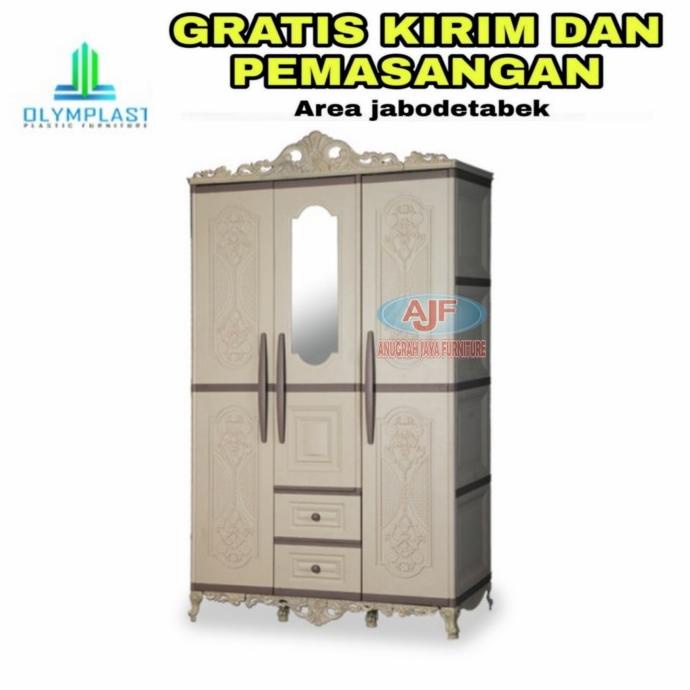 

Lemari Pakaian Olymplast OTC Classic 2pintu dan 3pintu Lemari plastik stock ready