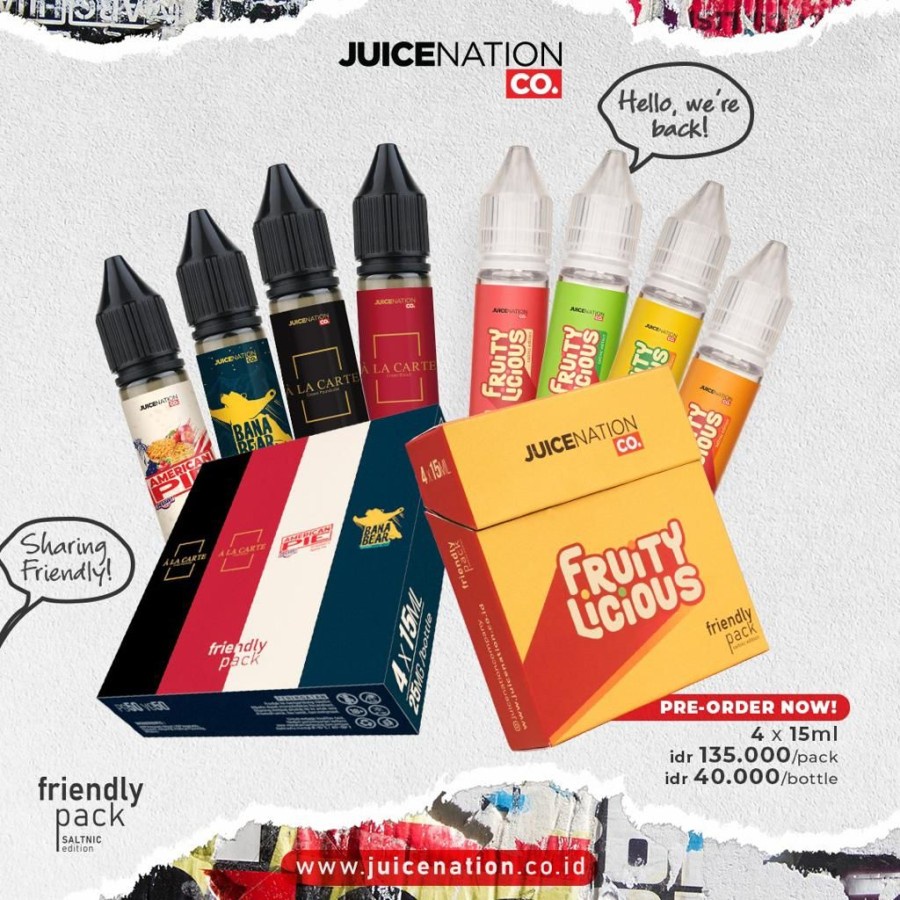 LIQUID 4 IN 1 FRIENDLY PACK CREAMY SERIES BY JUICENATION