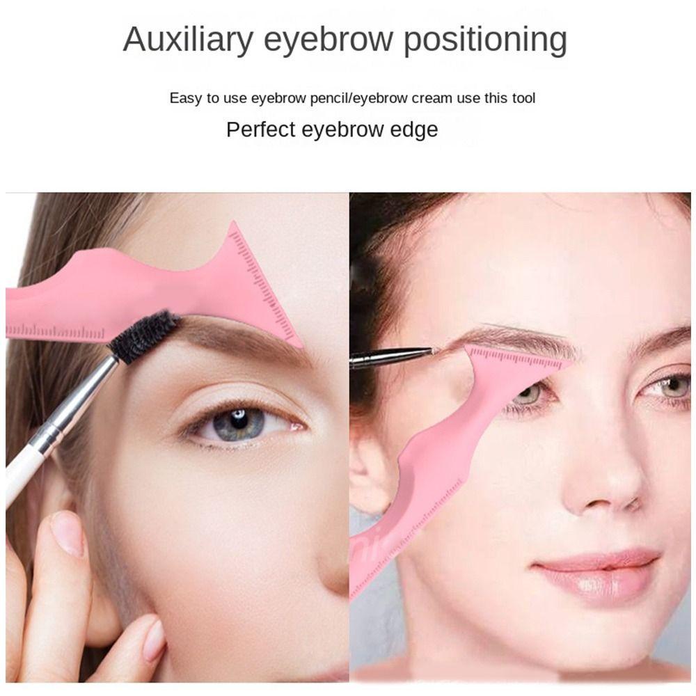 R-flower Silicone Eyeshadow Baffle Lipstik Alat Bantu Gambar Easy Eye Makeup Template Eyeshadow