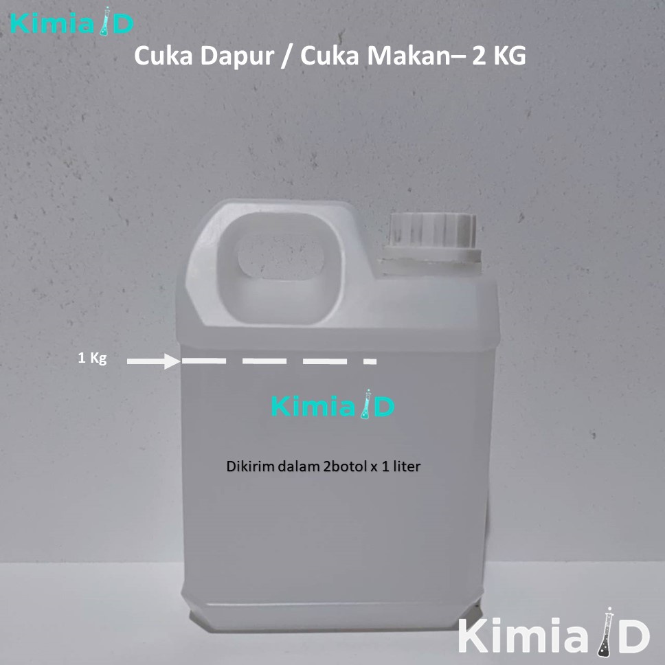 Cuka Dapur 2 Kg Vinegar Cuka Makan Asam Cuka 98% Cuka Food Grade