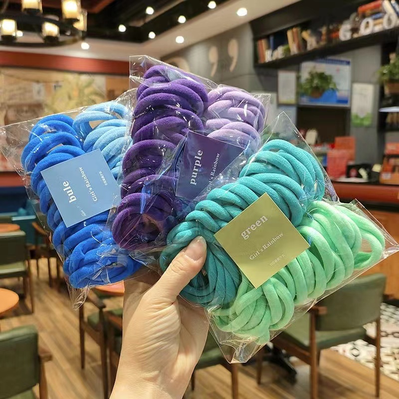 Karet Ikat Rambut Korea Bahan Karet Elastis 50 PCS / Set Ikat Rambut Fashion Korea
