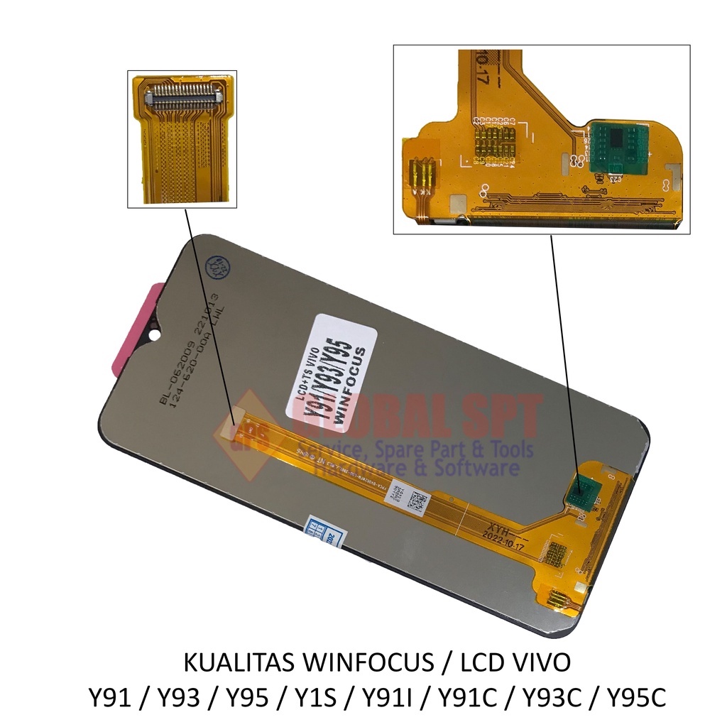 KUALITAS WINFOCUS / LCD TOUCHSCREEN VIVO Y91 / Y93 / Y95 / Y1S / Y91I / Y91C / Y93C / Y95C