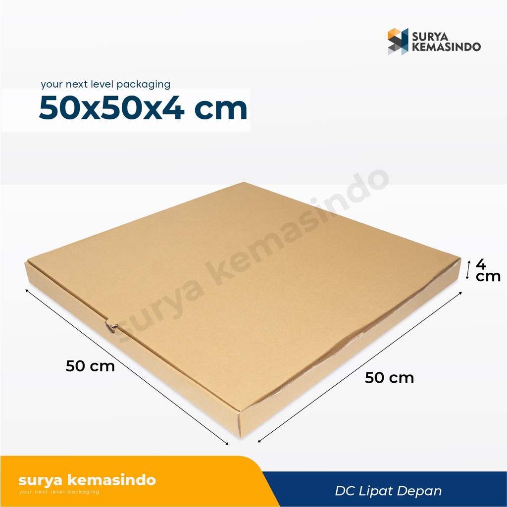 Box 50x50x4 LD Pizza Besar/Kardus/Karton/boxpizza/Pizza/Hampers/gotti/tinggi4