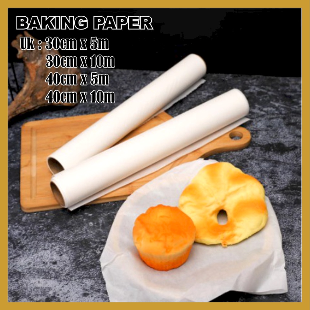 Jual Kertas Roti Baking Paper Non Stick Kertas Roti Kue Anti Lengket Alas Roti Kertas Panggang 