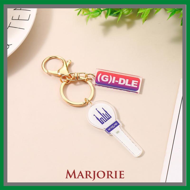 Gantungan Kunci Mini Key Chuain Lucu Kpop Keychain Akrilik Mendukung Aksesoris-MJD