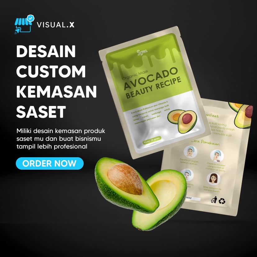 Jual Jasa Desain Kemasan Saset | Desain Kemasan Masker | Desain Kemasan