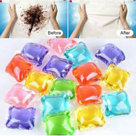 Gel Laundry Beads Sabun Cuci Antiseptik Deterjen Baju Permen / Gel Detergent Mesin Cuci Cair Ball Detergen / Liquid Harum Wangi Natural Enak Cucian Super Bersih Satuan [MF]