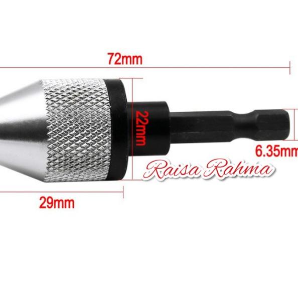 Adaptor Mata Bor 1/4" Mini Drill Chuck Keyless Kepala Bor mini - Silver 0.3-6mm