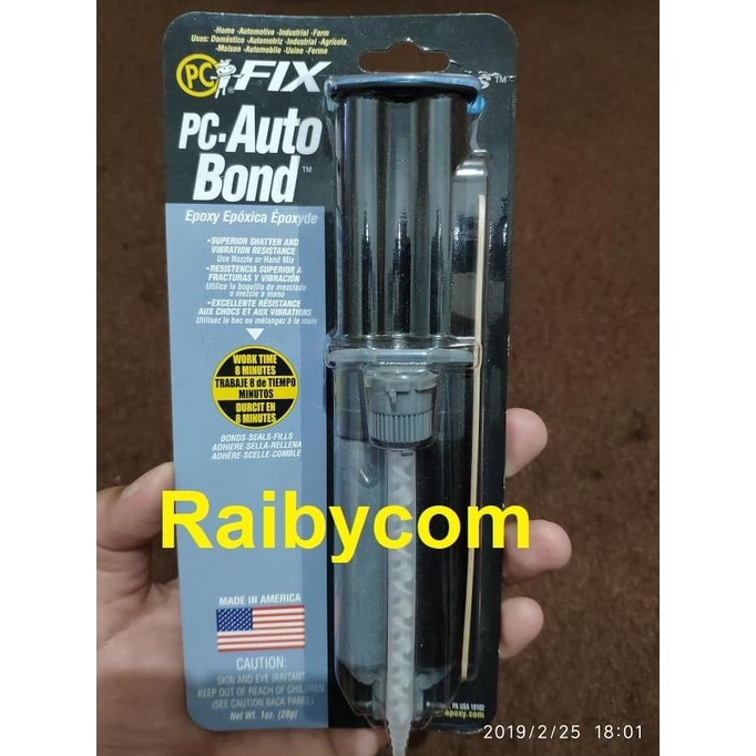 PC AUTO BOND Lem Interior Eksterior MOBIL Body Kaca Besi Plastik Karet