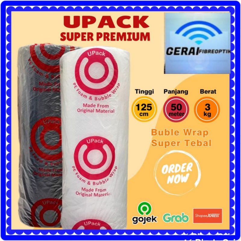 Plastik Buble Wrap Upack super tebal 125 x50M