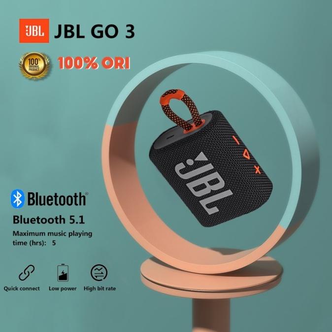 PROMOSI JBL GO 3 SPEAKER PORTABLE BLUETOOTH 100 ORIGINAL GARANSI TOKO EE6464F