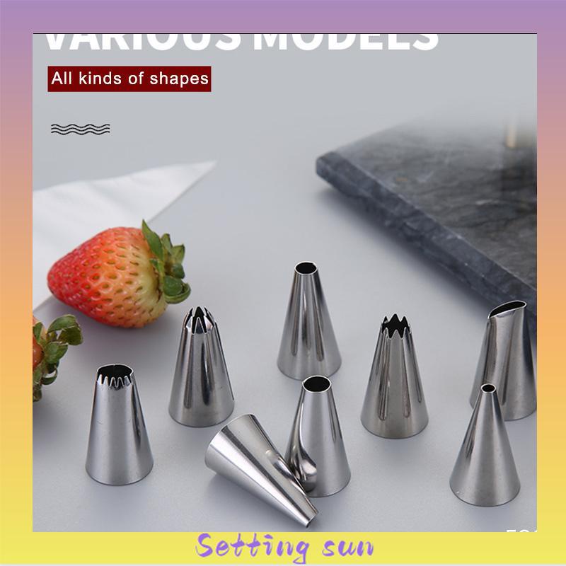 Cupcake Nozzles Stainless steel piping nozzle Stainless steel piping nozzle Spuit Baking Cake Decorator TN