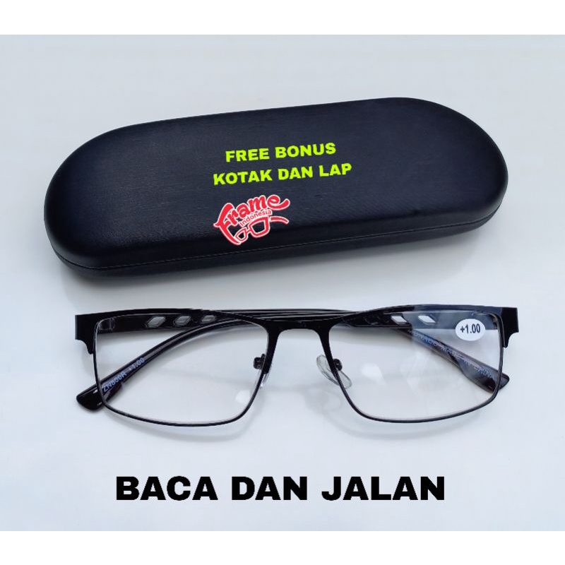 Kacamata PLUS 2 in 1 Double Fokus BISA Untuk Baca Dan Jalan