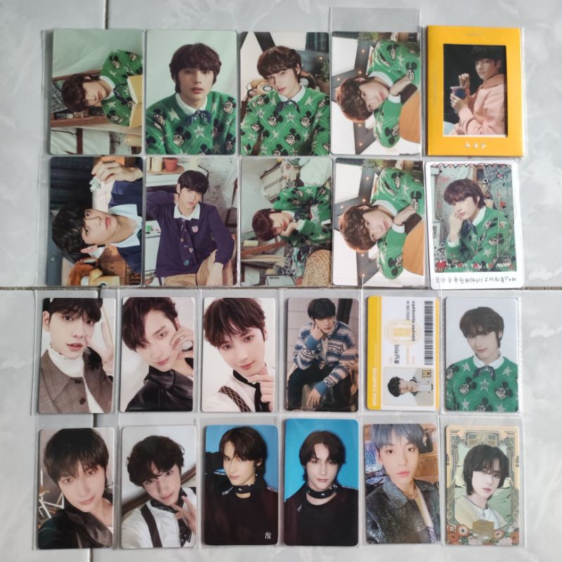 PC TXT HUENINGKAI BEOMGYU SOOBIN WTS PC TXT HUENINGKAI SOOBIN BEOMGYU bioskop paper frame id card bl