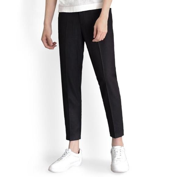 Kasual Celana Black Ankle Pants