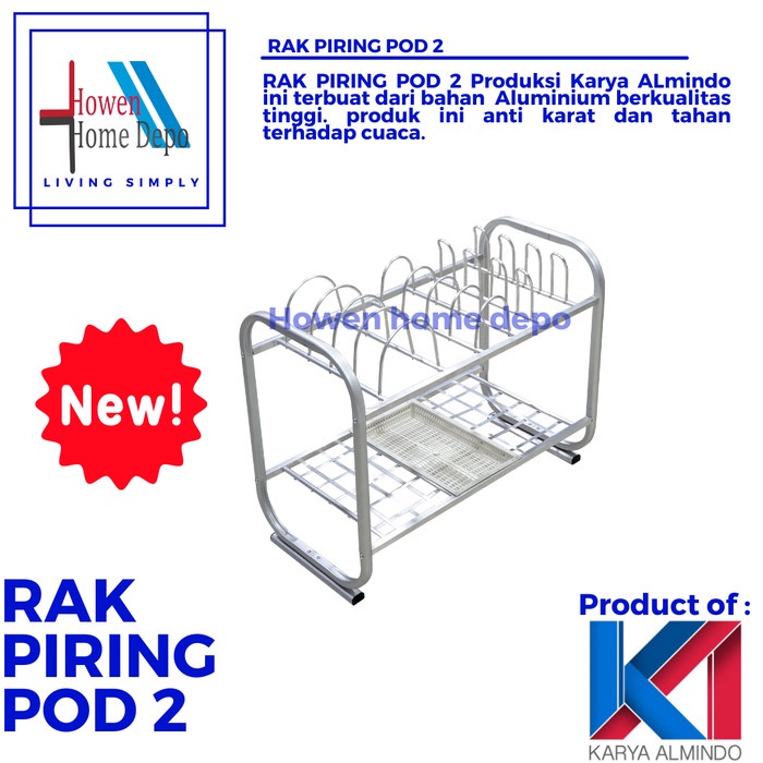 Rak Piring Rak Piring Minimalis Aluminium Dish Dryer