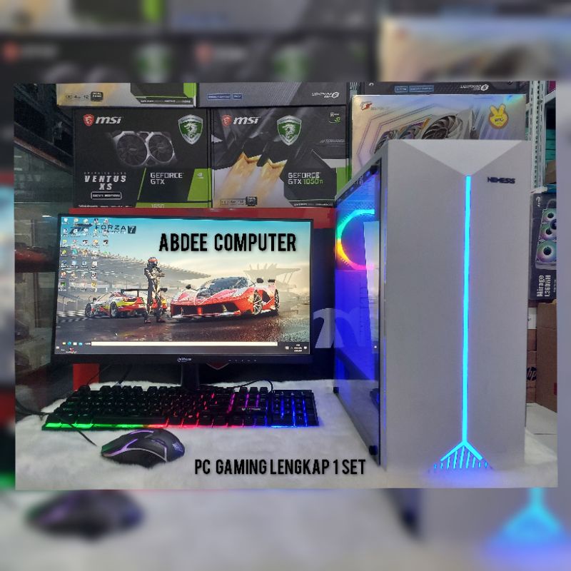 Bergaransi (GGP) PC GAMING CORE I5 RAM 8 GB HDD 500 GB VGA 2 GB DDR3 MONITOR 19 IN LENGKAP 1 SET