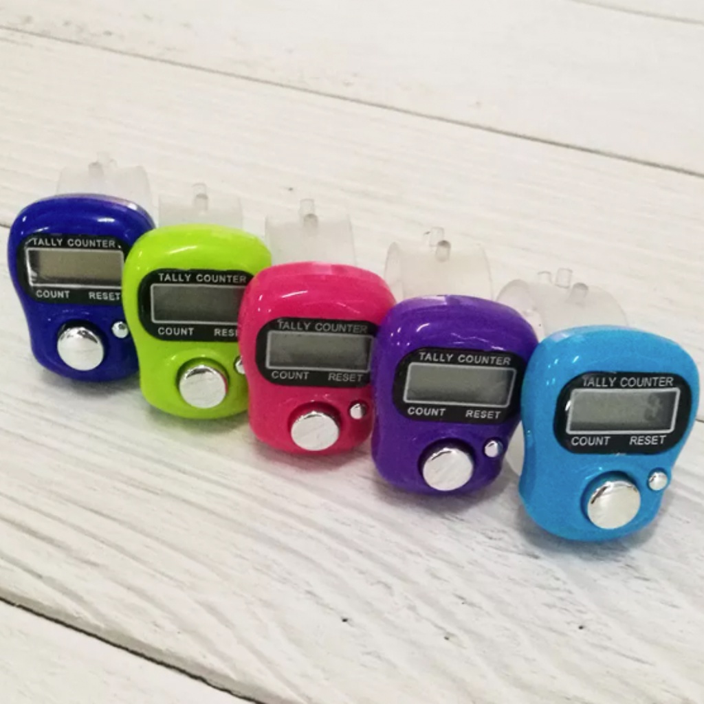 Tasbih Digital Mini Elektrik Alat Hitung Finger Counter Mini