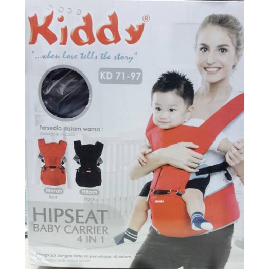 Kiddy Hipseat  Baby Carrier 4 in 1 s1  / Hipseat kiddy, hiprest, carrier 4in1, gendongan depan, baby new born