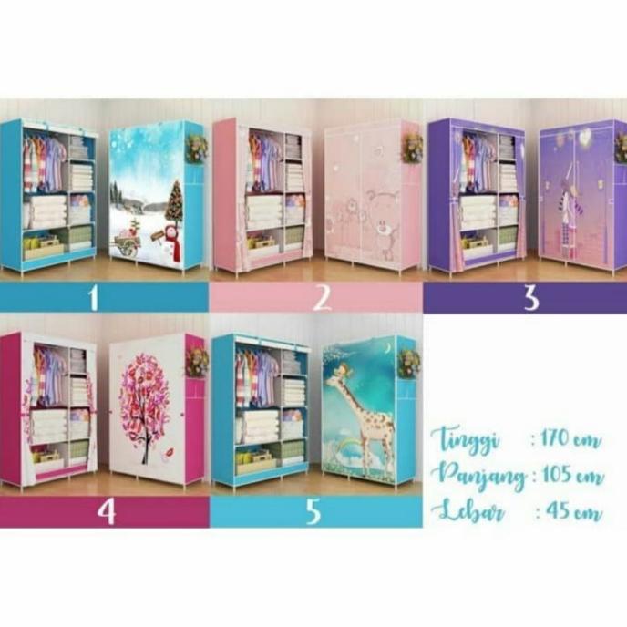 

Lemari Pakaian Plastik Lemari plastik NEW. stock ready