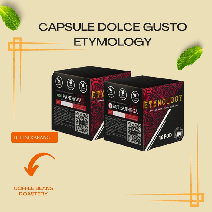 

COFFEE ETYMOLOGY DOLCE GUSTO CAPSULE HOUSE BLEND ROBUSTA & ARABICA