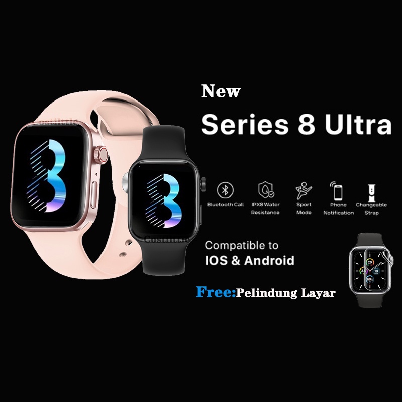 New ORI Smart Watch Series 8 Ultra IWO 8 PRO Z56 Full Touch Screen Phone Call IP68 Waterproof Custom