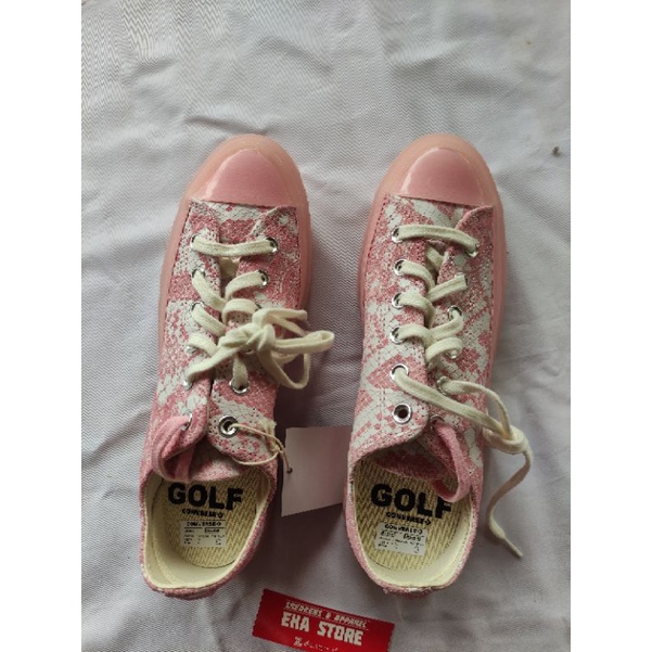 Converse Chuck 70s Ox X GolfWang Python Pink Original Resmi Pt Map