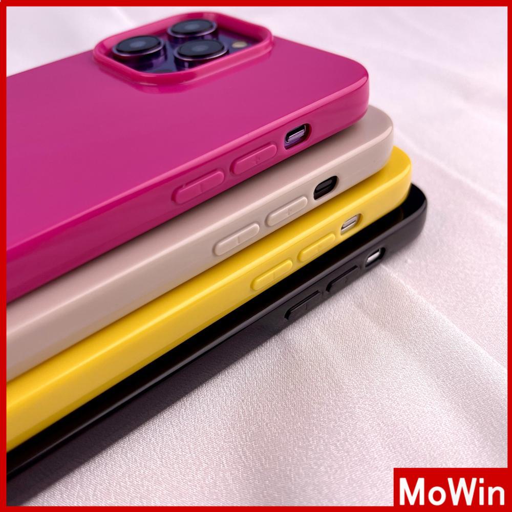 iPhone Case Candy Color TPU Soft Case Gloss Black Pink Yellow Gray Khaki Shockproof Protection Camera Compatible For iPhone 13 14 Pro max 12 Pro Max 11 xr xs 7Plus 7 8