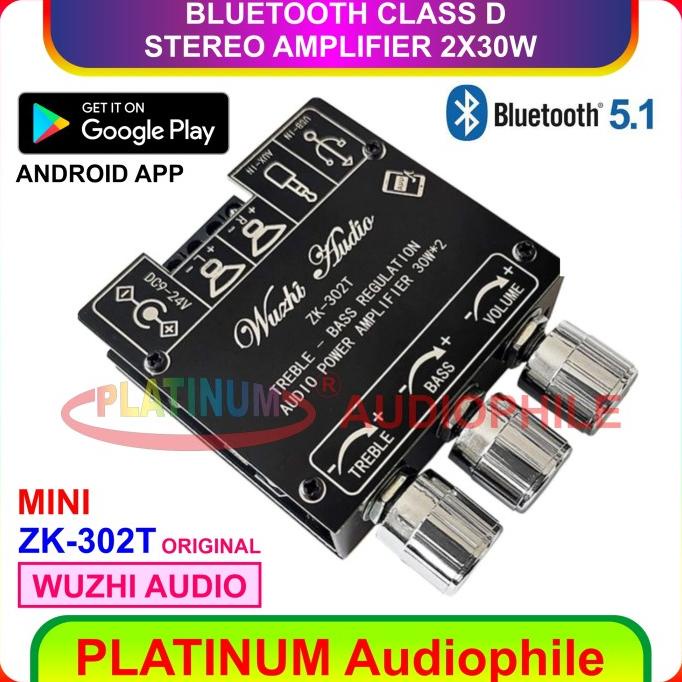Bluetooth 5.1 Stereo Class D Amplifier 2X 30W ZK-302T